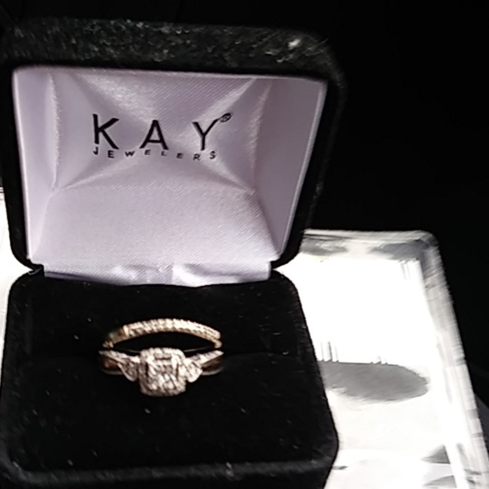 Gold and silver bridal set